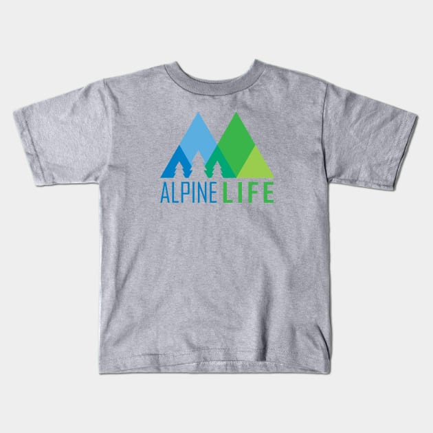 Alpine Life Kids T-Shirt by esskay1000